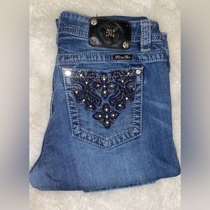 Miss Me Embellished Pockets Mid Rise Skinny